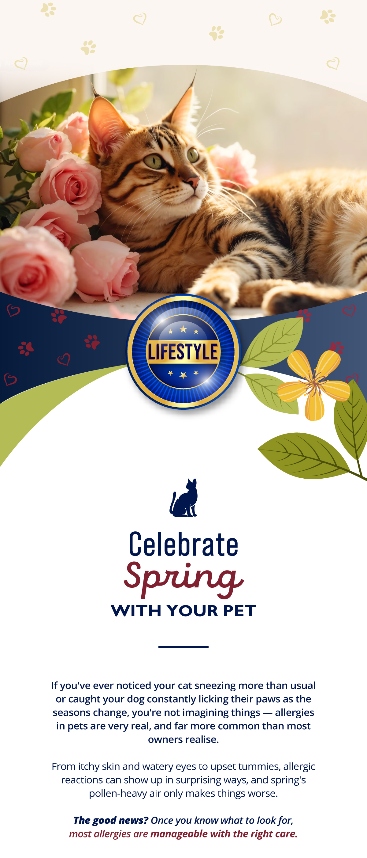 Celebrate Spring with your pet.